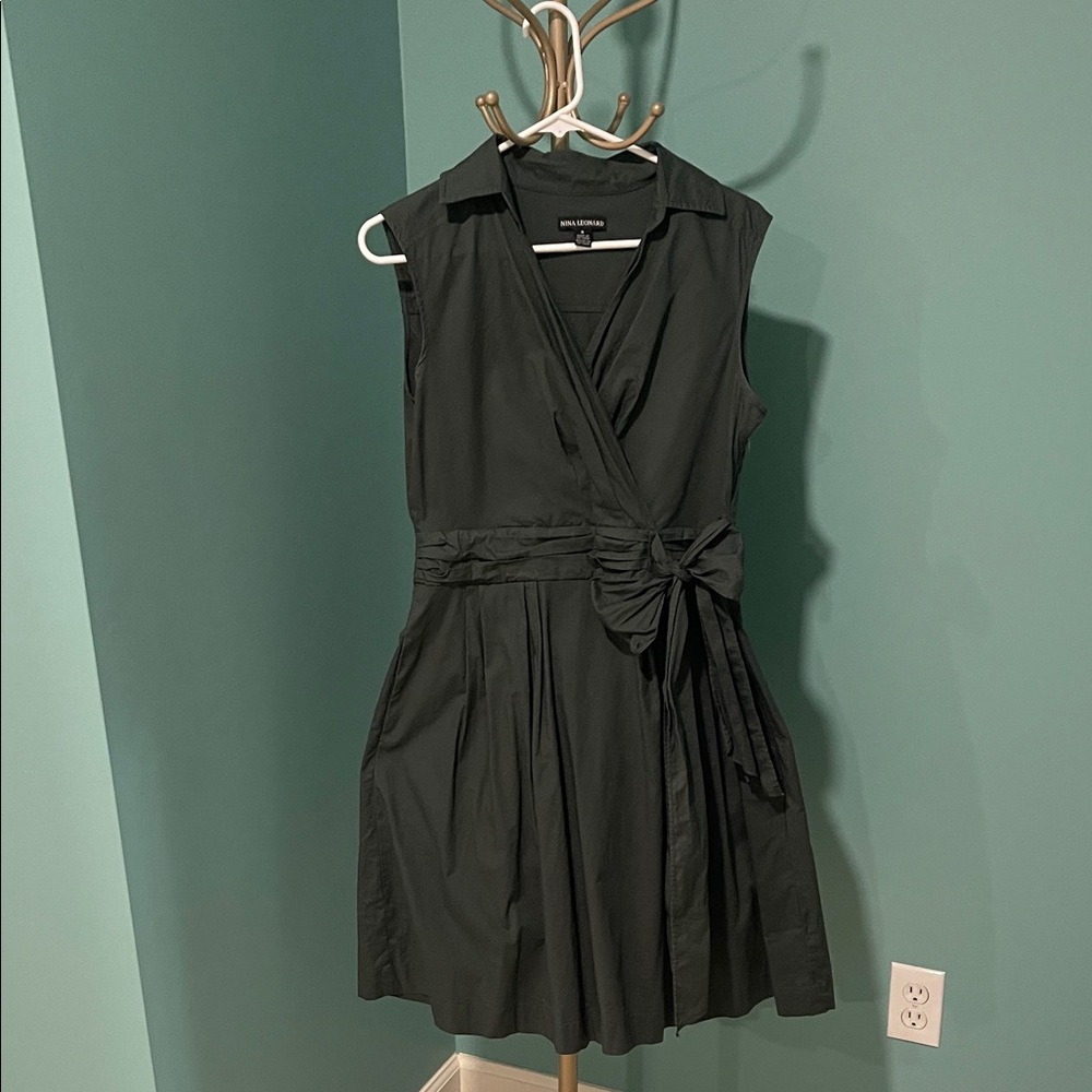 Nina Leonard Cotton Dress